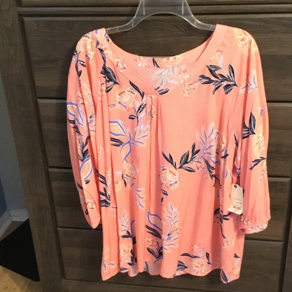 Plus size woman's dressy blouse